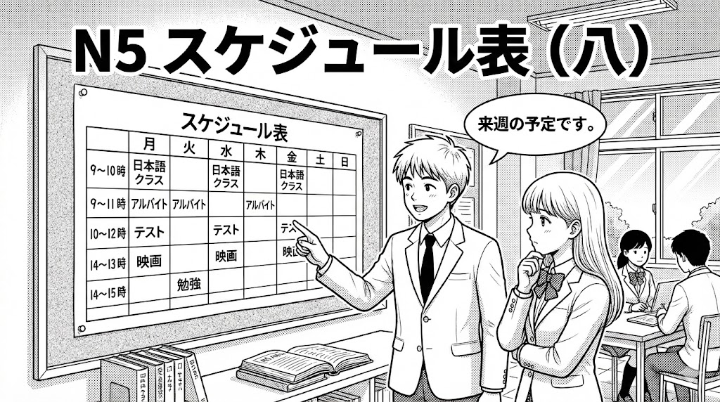 N5 スケジュール表（八）