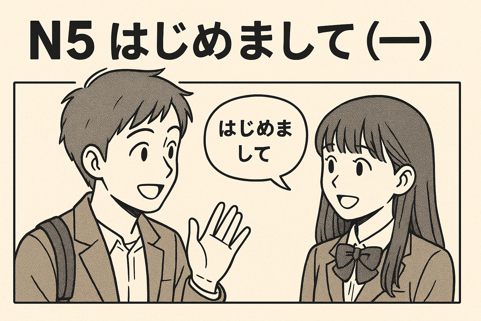 初めまして（一）