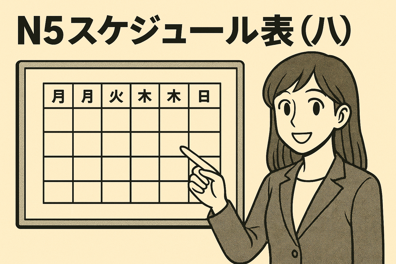 スケジュール表（八）